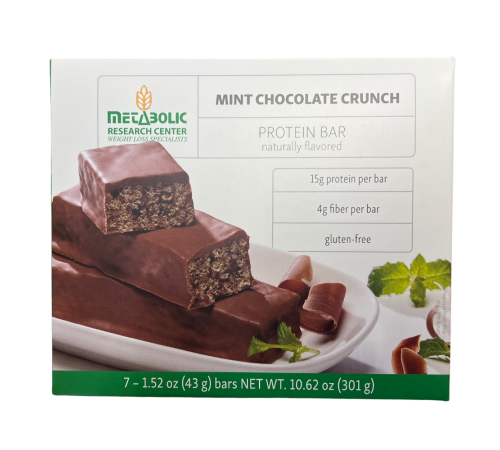 MRC Metabolic Web Store Mint Chocolate Crunch protein bars box