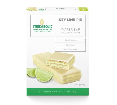 Metabolic Web Store's key lime protein wafer bars box front
