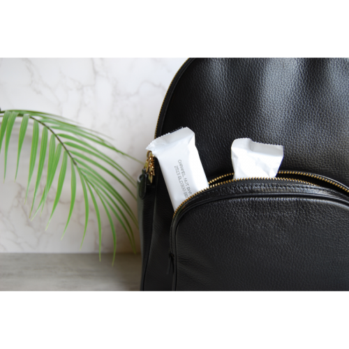 Metabolic Web Store MRC Caramel Nut Protein Bars in a travel backback