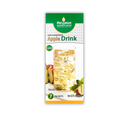 Apple protein drink made by Metabolic Research Center box front