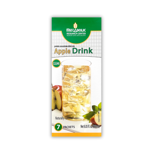 Apple protein drink made by Metabolic Research Center box front