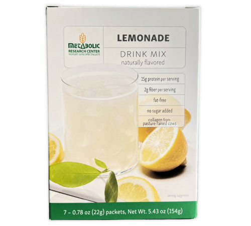 Metabolic Web Store MRC Lemon protein drink box front